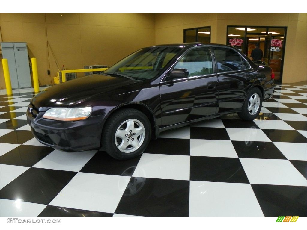 1998 Accord EX V6 Sedan - Black Currant Pearl / Quartz photo #3