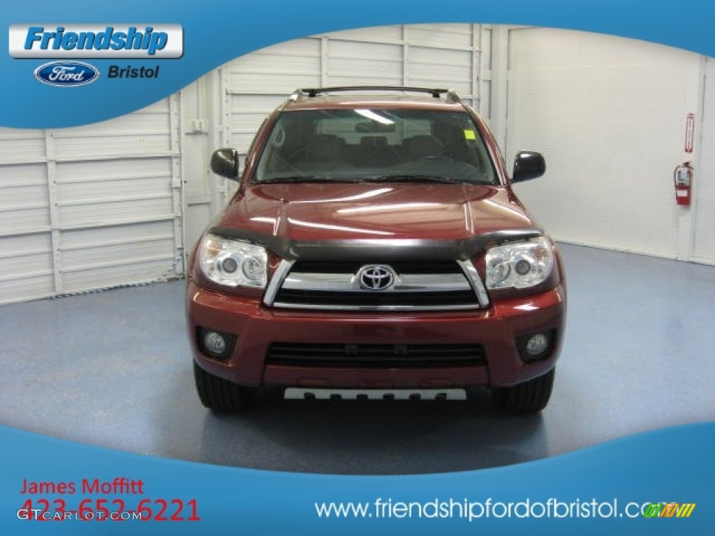 2008 4Runner SR5 - Salsa Red Pearl / Stone Gray photo #3