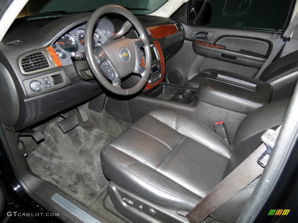 Ebony Interior 2007 Chevrolet Tahoe LTZ Photo #81016788