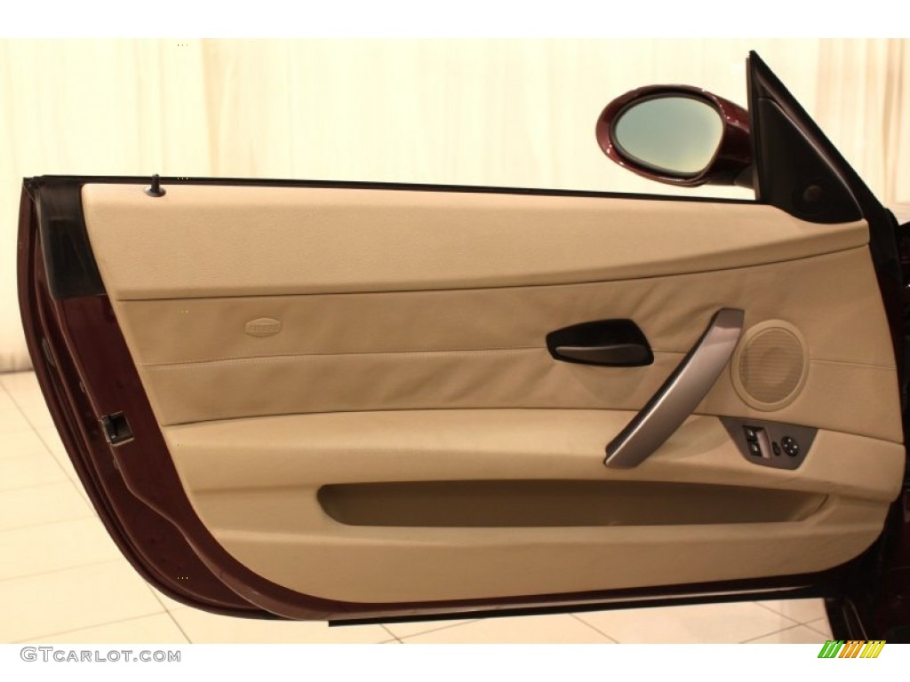 2003 BMW Z4 2.5i Roadster Beige Door Panel Photo #81016862