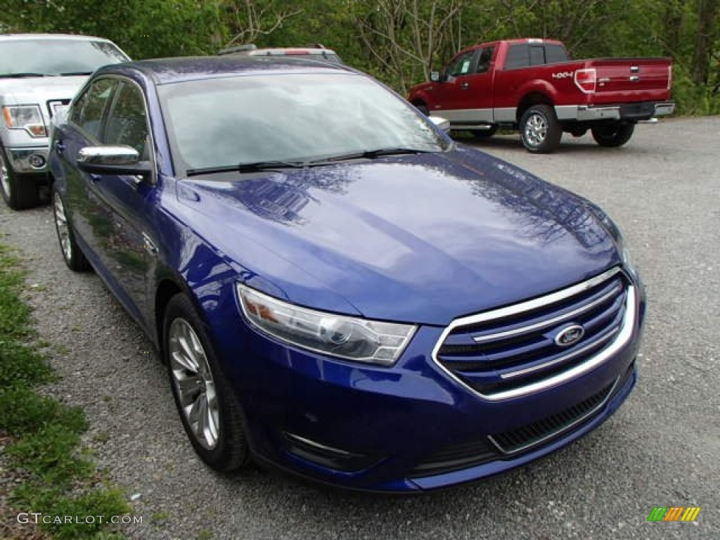 2013 Taurus Limited - Deep Impact Blue Metallic / Charcoal Black photo #1