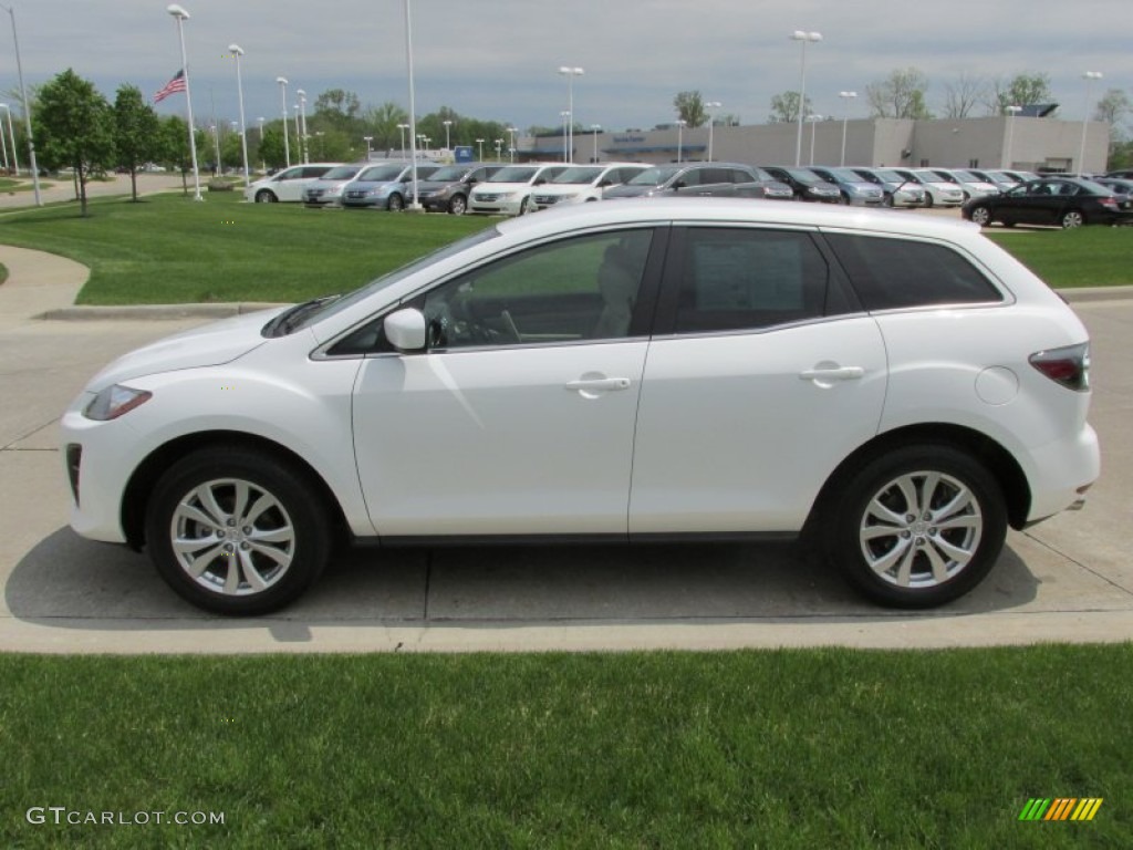 Crystal White Pearl Mica 2011 Mazda CX-7 s Touring AWD Exterior Photo #81021168