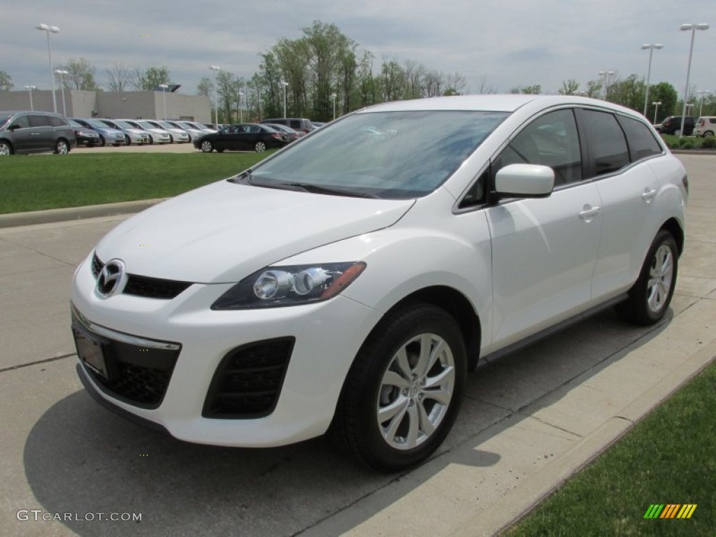 Crystal White Pearl Mica 2011 Mazda CX-7 s Touring AWD Exterior Photo #81021189