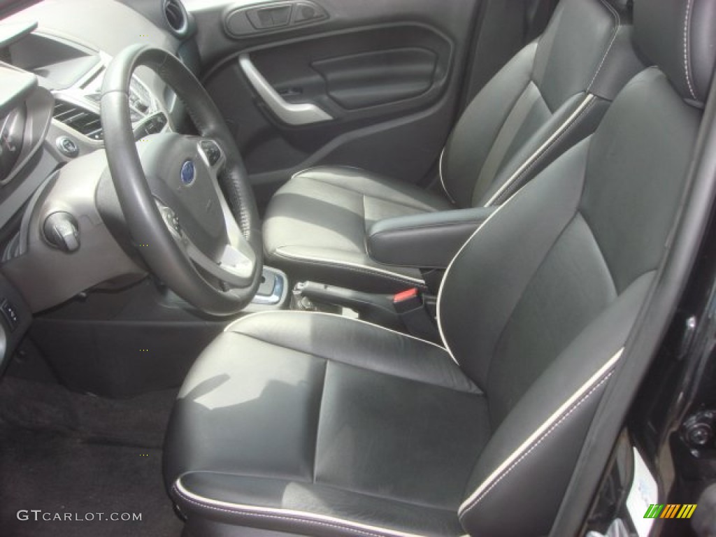 2012 Fiesta SEL Sedan - Black / Charcoal Black photo #10