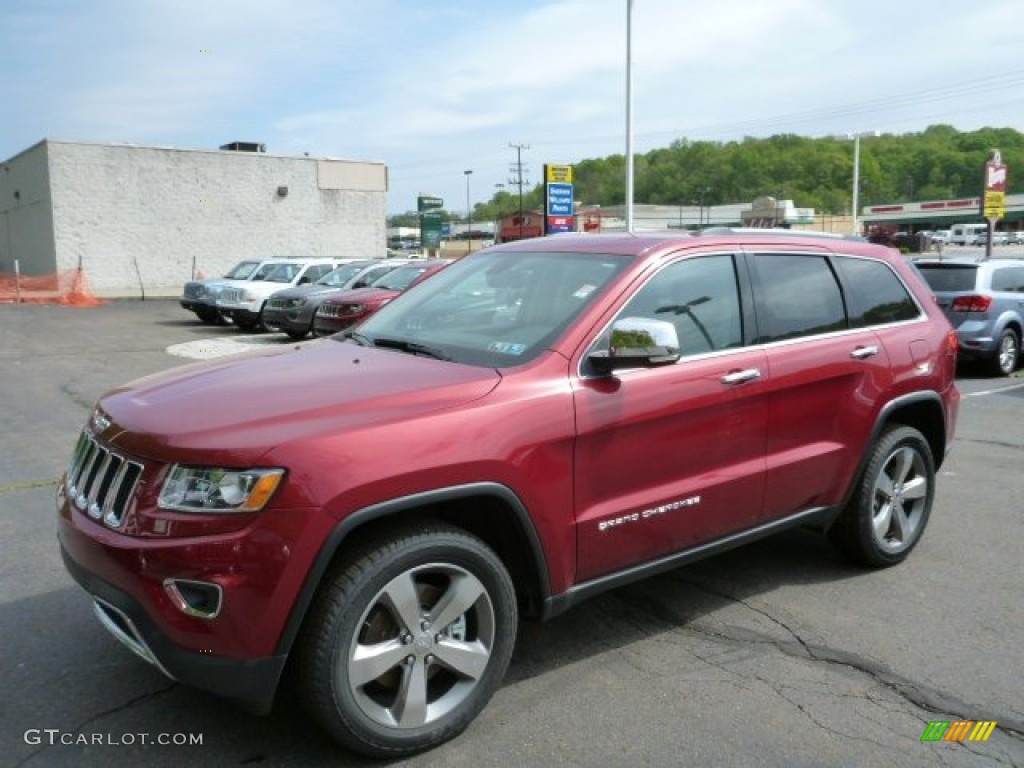 2014 Grand Cherokee Limited 4x4 - Deep Cherry Red Crystal Pearl / New Zealand Black/Light Frost photo #1