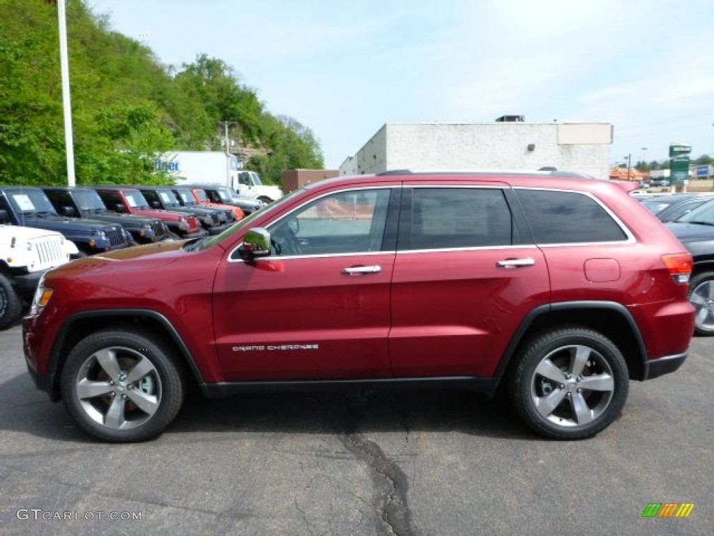 2014 Grand Cherokee Limited 4x4 - Deep Cherry Red Crystal Pearl / New Zealand Black/Light Frost photo #2