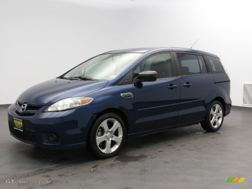 2006 MAZDA5 Sport - Strato Blue Mica / Black photo #1