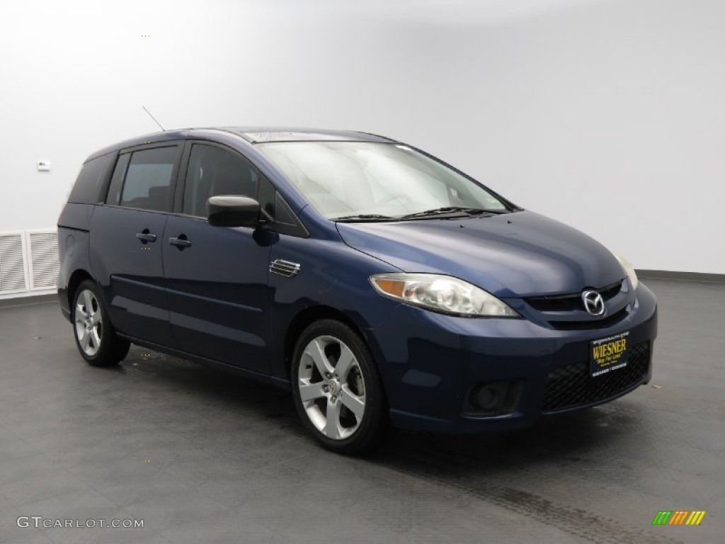 2006 MAZDA5 Sport - Strato Blue Mica / Black photo #2