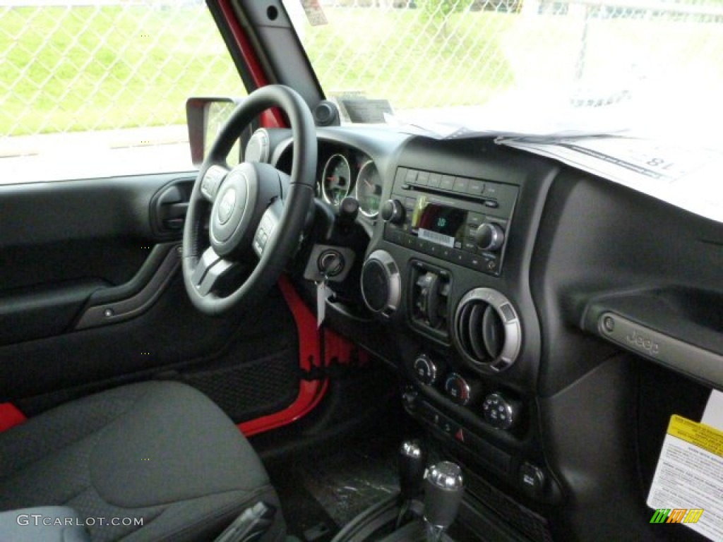2013 Wrangler Unlimited Sport 4x4 - Rock Lobster Red / Black photo #2