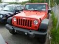 2013 Rock Lobster Red Jeep Wrangler Unlimited Sport 4x4  photo #8