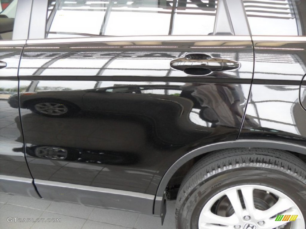 2011 CR-V EX-L 4WD - Crystal Black Pearl / Black photo #8