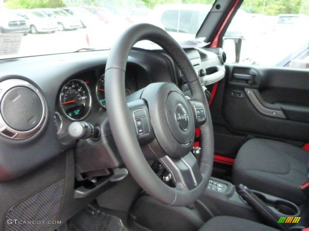 2013 Wrangler Unlimited Sport 4x4 - Rock Lobster Red / Black photo #15