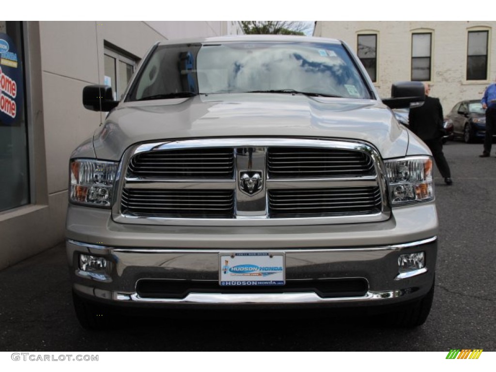 2010 Ram 1500 Sport Crew Cab 4x4 - Light Graystone Pearl / Light Pebble Beige/Bark Brown photo #2