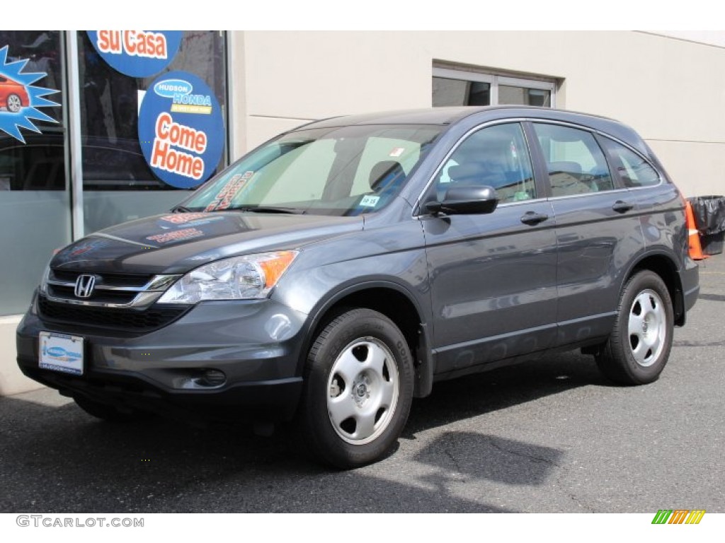 2010 CR-V LX AWD - Polished Metal Metallic / Gray photo #1