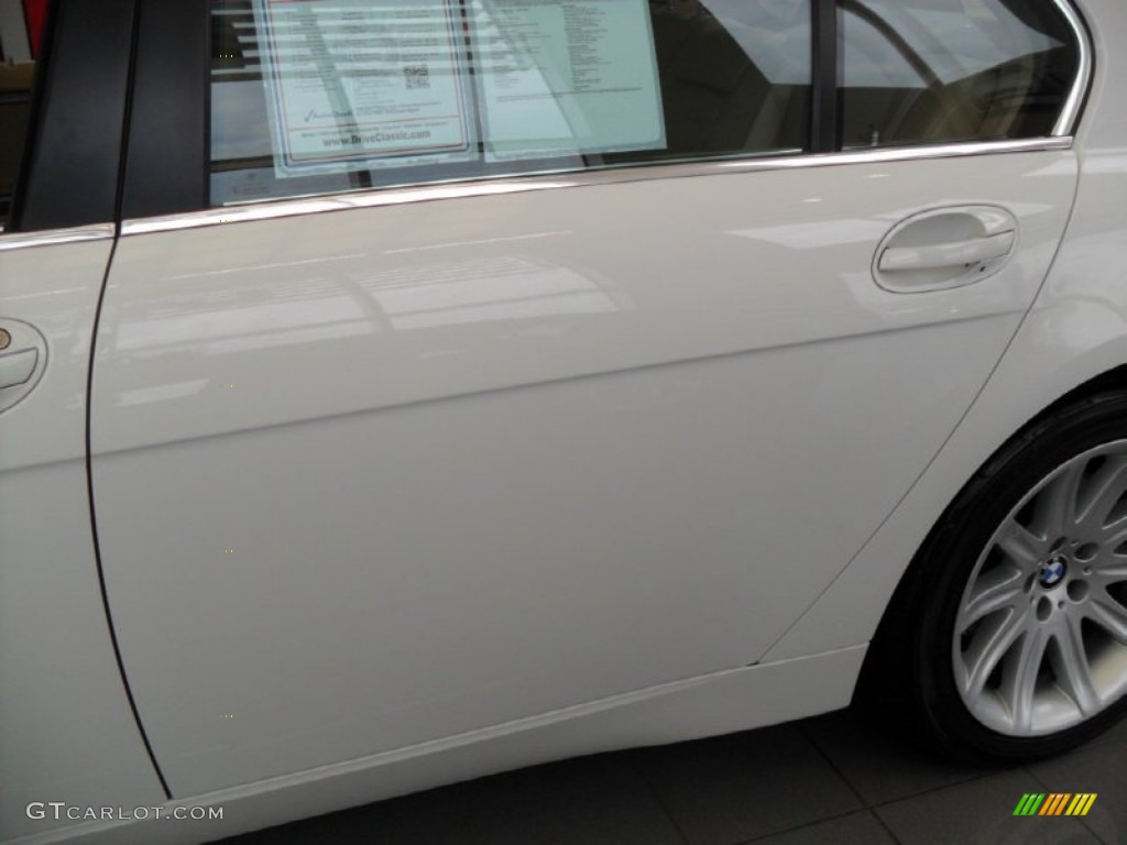 2003 7 Series 745Li Sedan - Alpine White / Dark Beige/Beige III photo #6