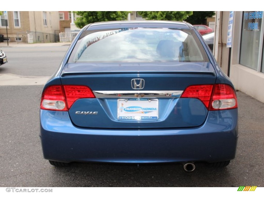 2010 Civic LX-S Sedan - Atomic Blue Metallic / Gray photo #5