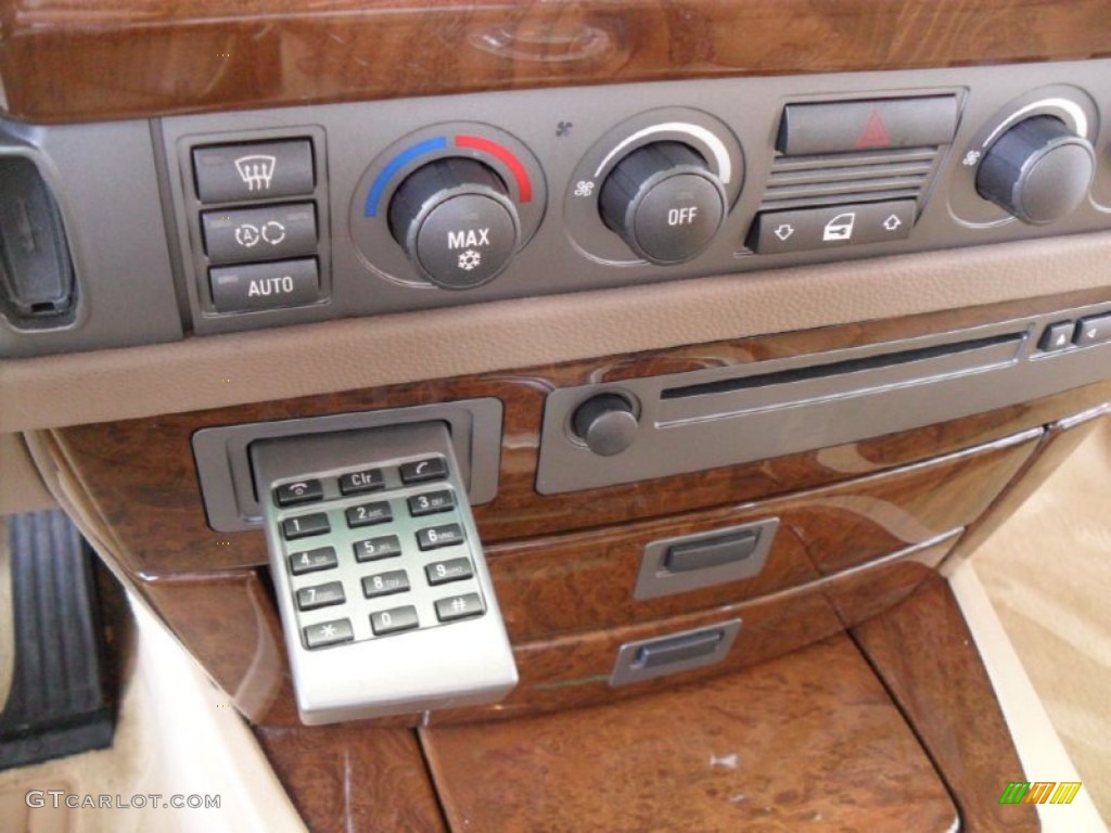 2003 7 Series 745Li Sedan - Alpine White / Dark Beige/Beige III photo #26