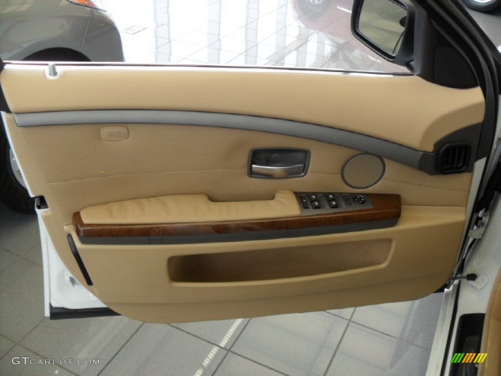 2003 7 Series 745Li Sedan - Alpine White / Dark Beige/Beige III photo #37