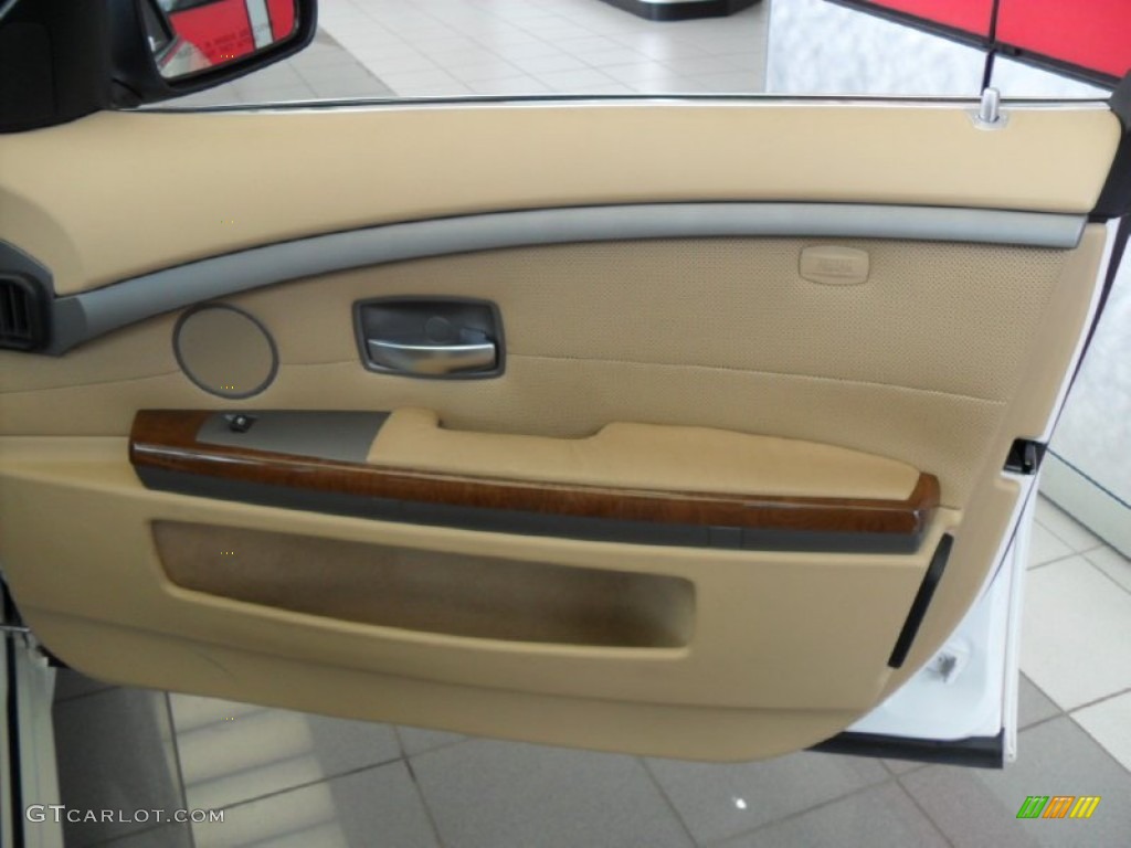 2003 7 Series 745Li Sedan - Alpine White / Dark Beige/Beige III photo #38