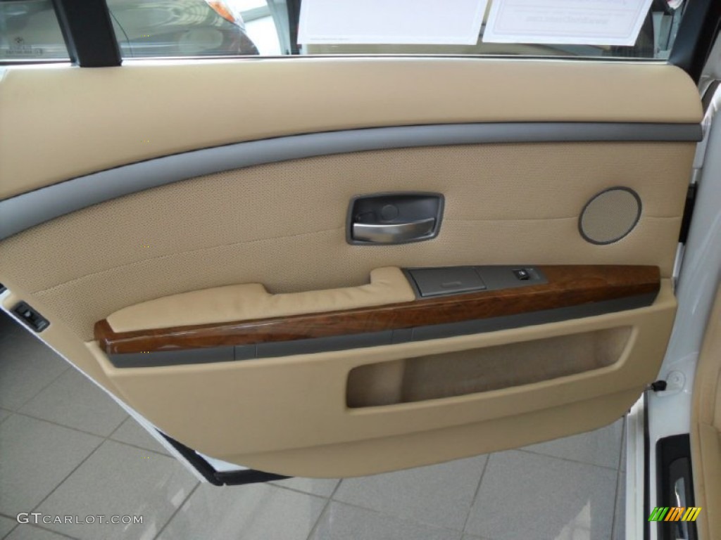 2003 7 Series 745Li Sedan - Alpine White / Dark Beige/Beige III photo #39