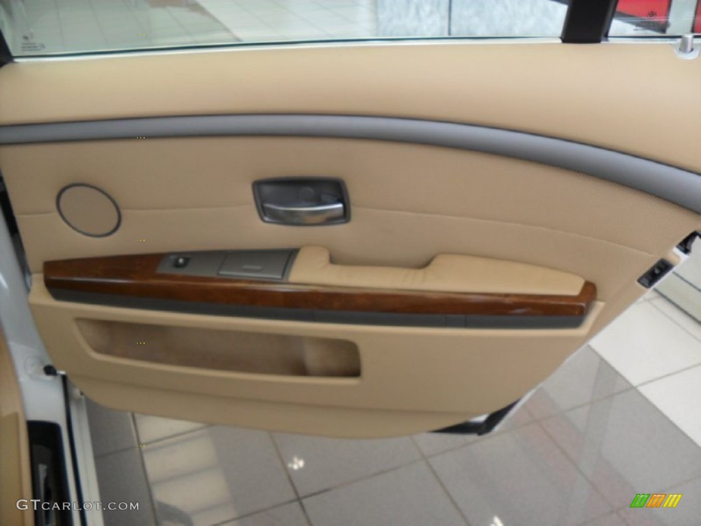 2003 7 Series 745Li Sedan - Alpine White / Dark Beige/Beige III photo #40
