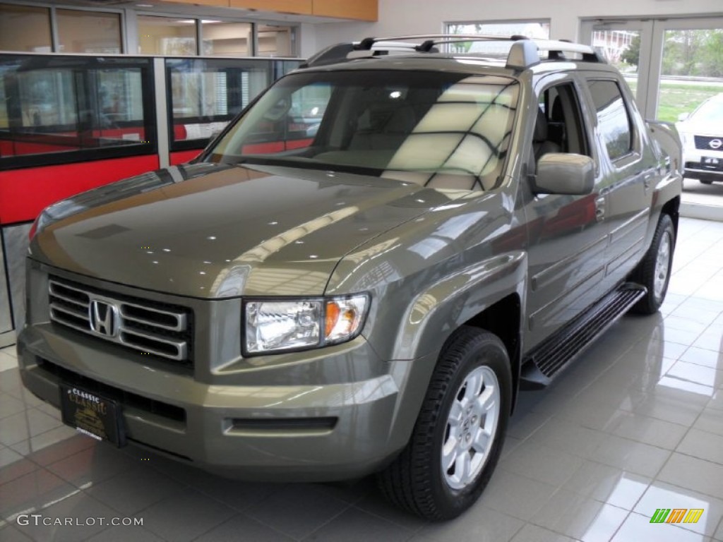 2007 Ridgeline RTL - Aberdeen Green Metallic / Gray photo #1