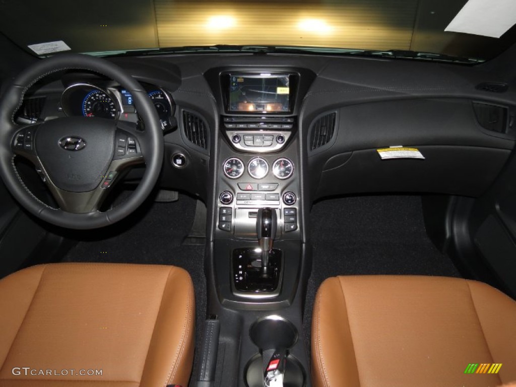 2013 Genesis Coupe 3.8 Grand Touring - White Satin Pearl / Tan Leather photo #3