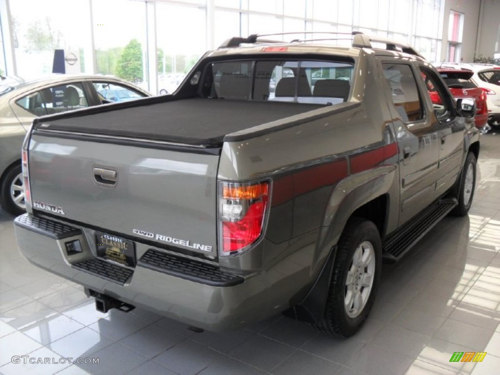 2007 Ridgeline RTL - Aberdeen Green Metallic / Gray photo #2