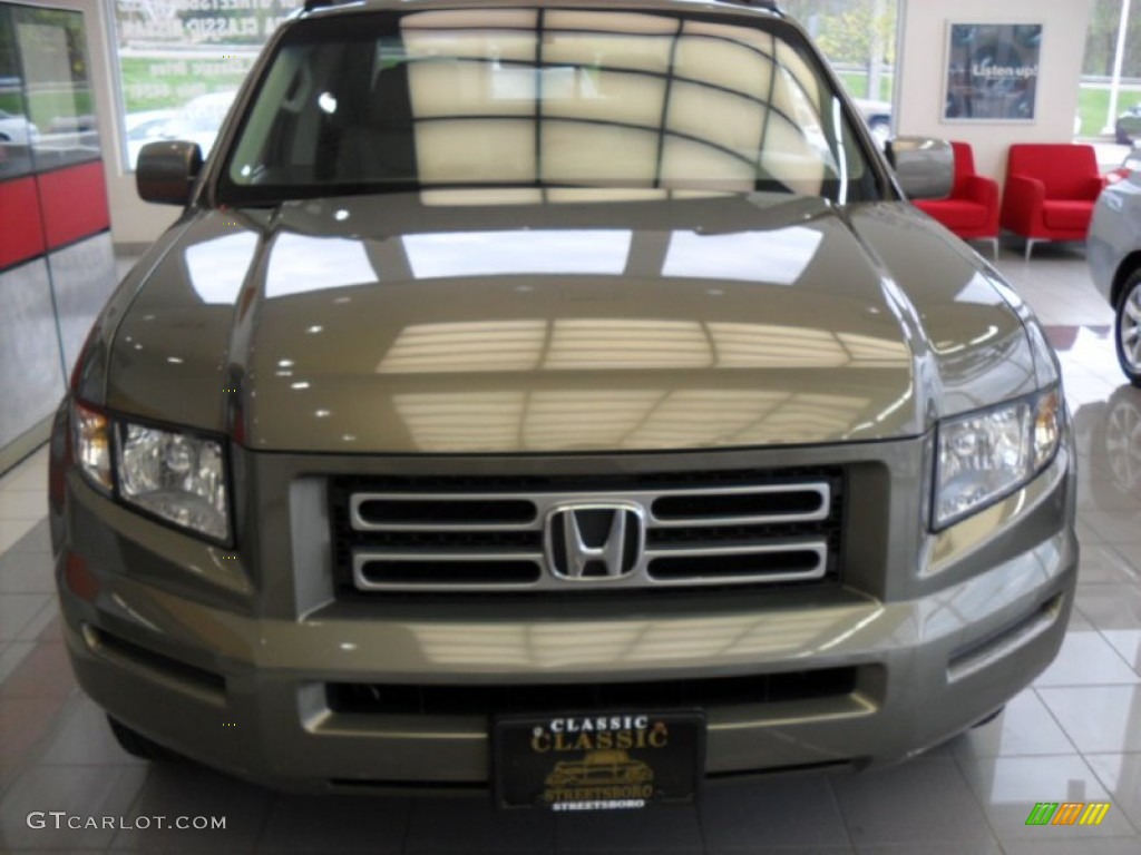 2007 Ridgeline RTL - Aberdeen Green Metallic / Gray photo #3