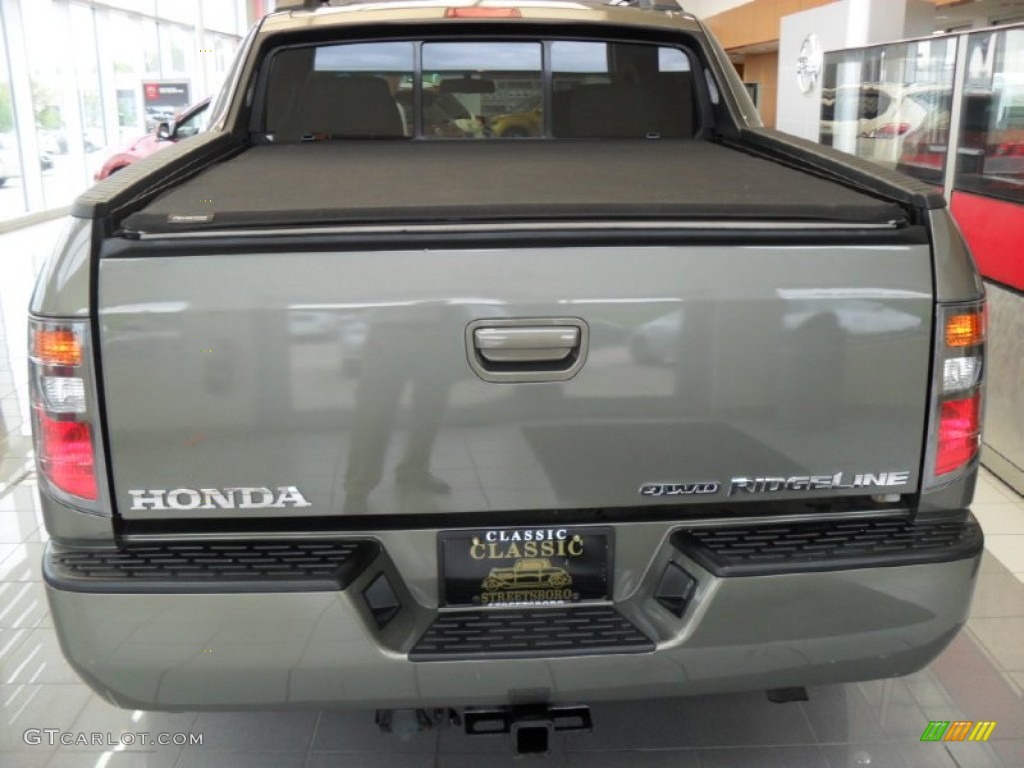 2007 Ridgeline RTL - Aberdeen Green Metallic / Gray photo #4