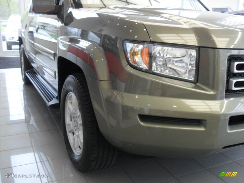 2007 Ridgeline RTL - Aberdeen Green Metallic / Gray photo #5