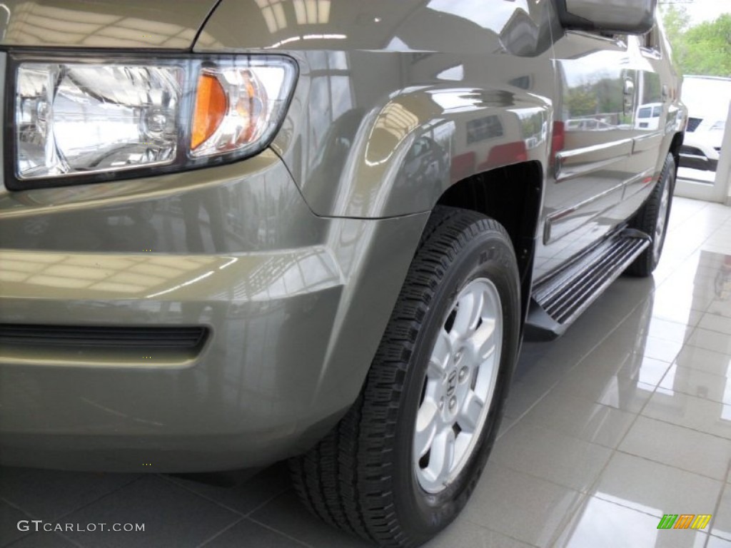 2007 Ridgeline RTL - Aberdeen Green Metallic / Gray photo #6