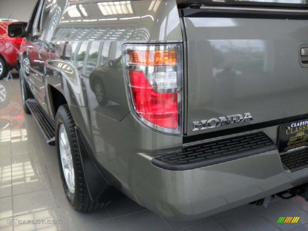 2007 Ridgeline RTL - Aberdeen Green Metallic / Gray photo #7