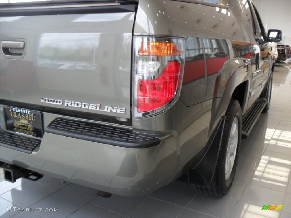 2007 Ridgeline RTL - Aberdeen Green Metallic / Gray photo #8