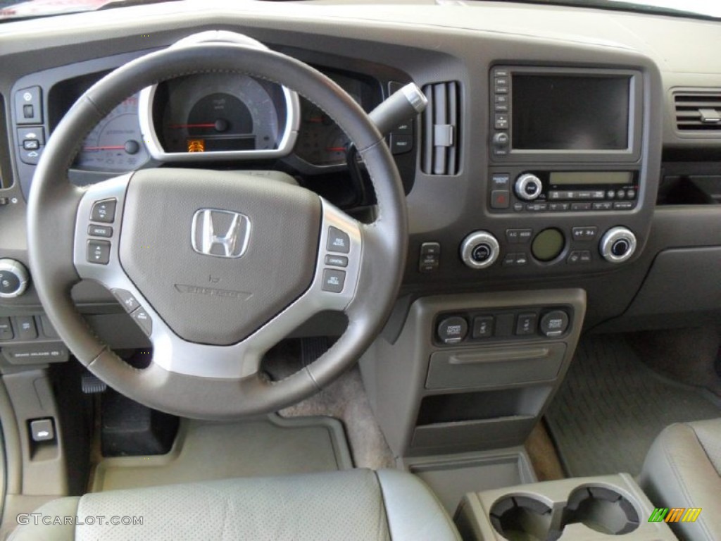 2007 Ridgeline RTL - Aberdeen Green Metallic / Gray photo #21