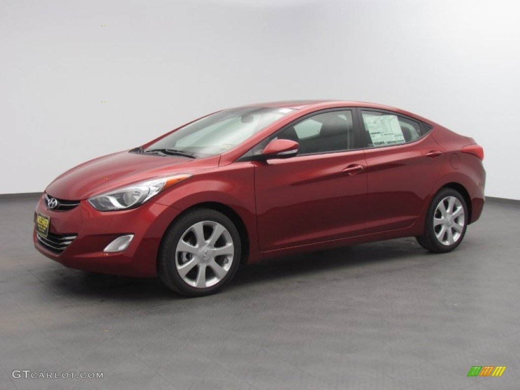 2013 Elantra Limited - Sparkling Ruby / Black photo #1