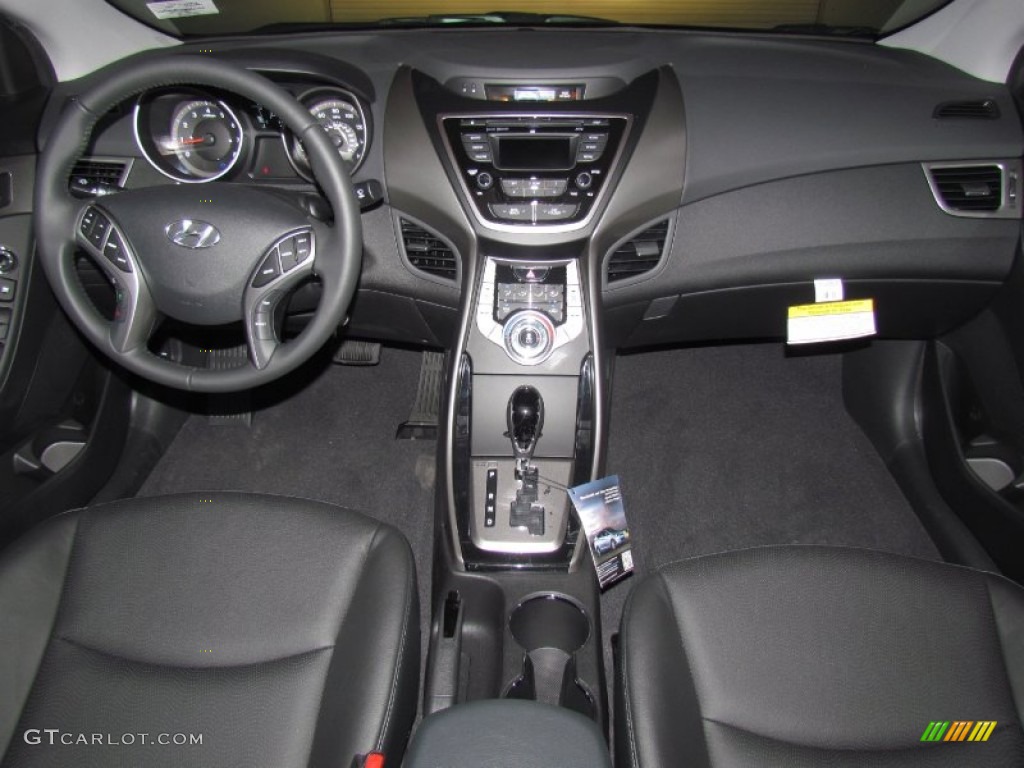 2013 Elantra Limited - Sparkling Ruby / Black photo #3