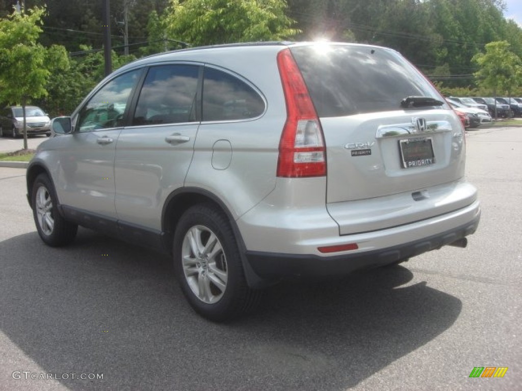 2010 CR-V EX-L AWD - Alabaster Silver Metallic / Gray photo #3