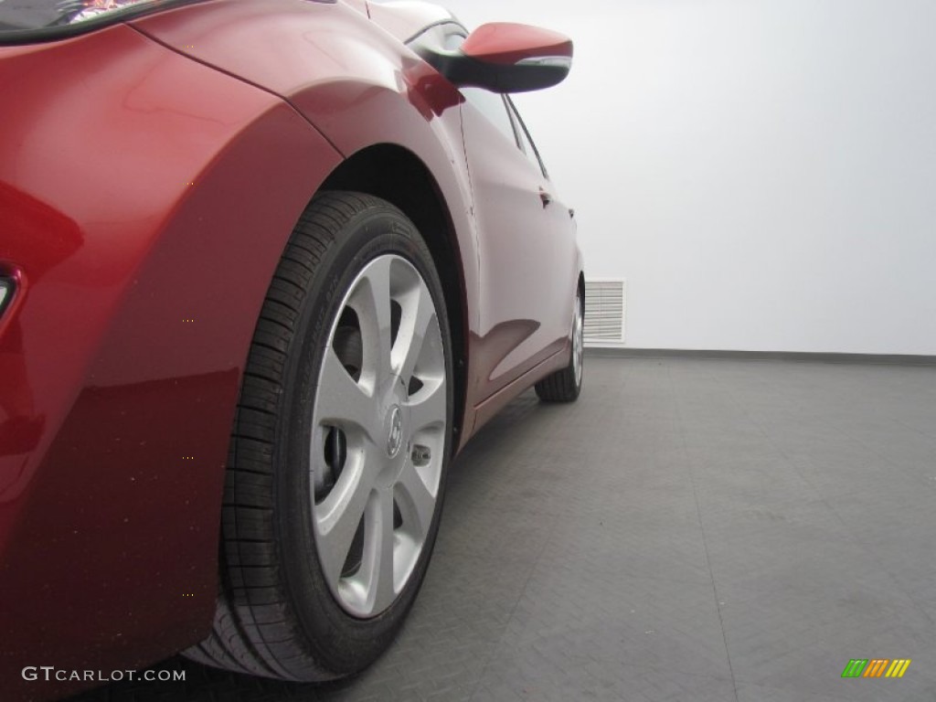 2013 Elantra Limited - Sparkling Ruby / Black photo #6