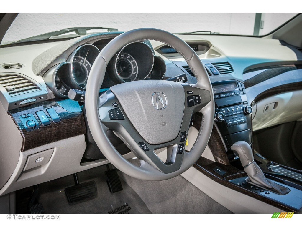 2010 Acura MDX Standard MDX Model Taupe Gray Dashboard Photo #81026681