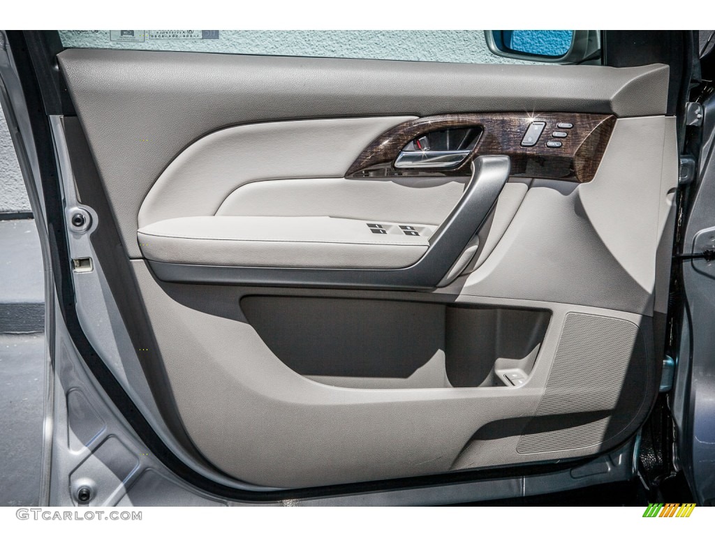 2010 Acura MDX Standard MDX Model Taupe Gray Door Panel Photo #81026722