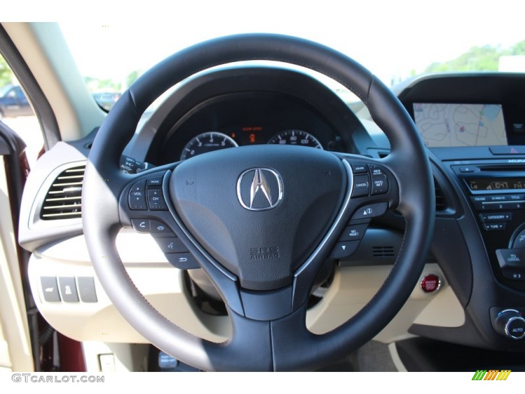 2014 Acura RDX Technology Parchment Steering Wheel Photo #81030180