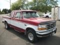 1995 Electric Currant Red Pearl Ford F150 XLT Extended Cab 4x4 #81011828