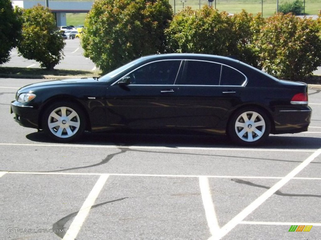 2006 7 Series 750i Sedan - Jet Black / Black/Black photo #2