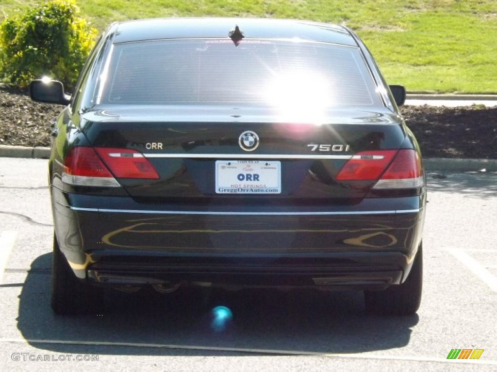 2006 7 Series 750i Sedan - Jet Black / Black/Black photo #4