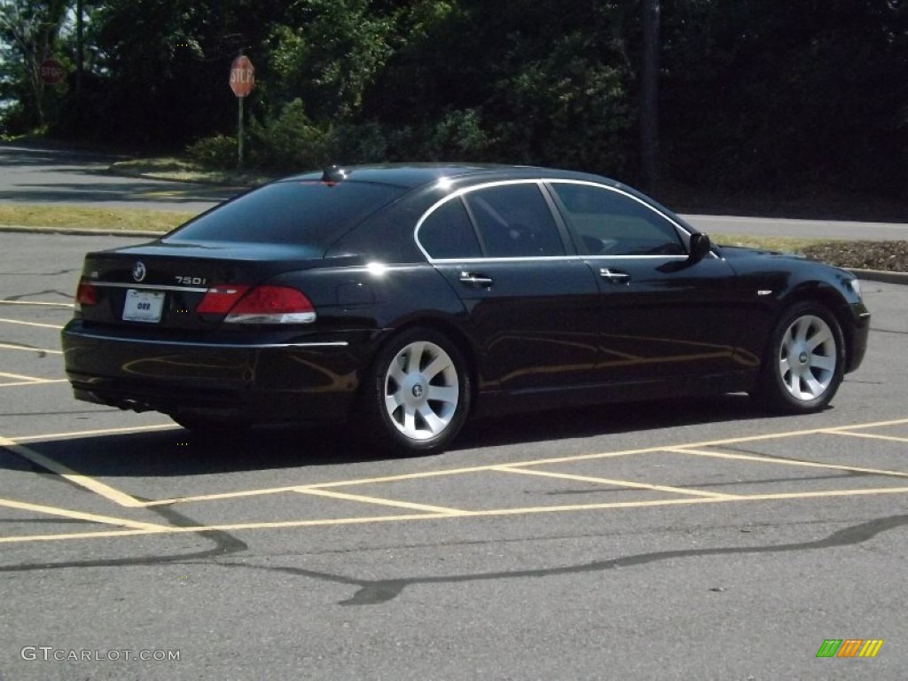 2006 7 Series 750i Sedan - Jet Black / Black/Black photo #5