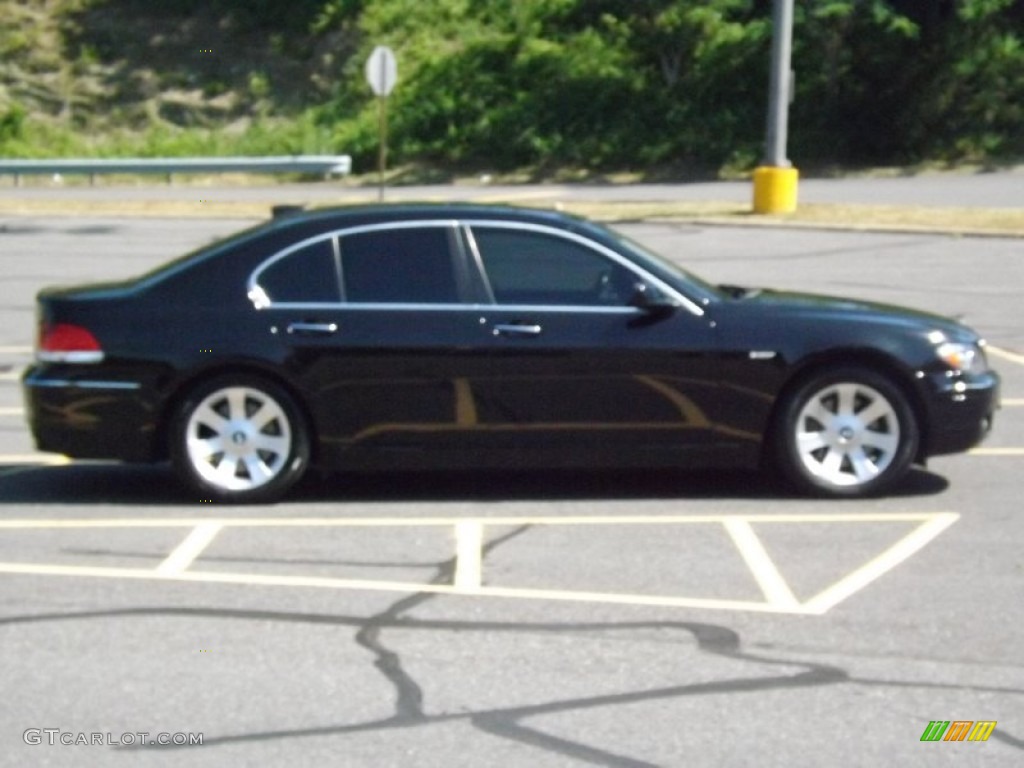 2006 7 Series 750i Sedan - Jet Black / Black/Black photo #6