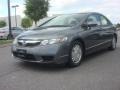 Polished Metal Metallic 2009 Honda Civic Hybrid Sedan