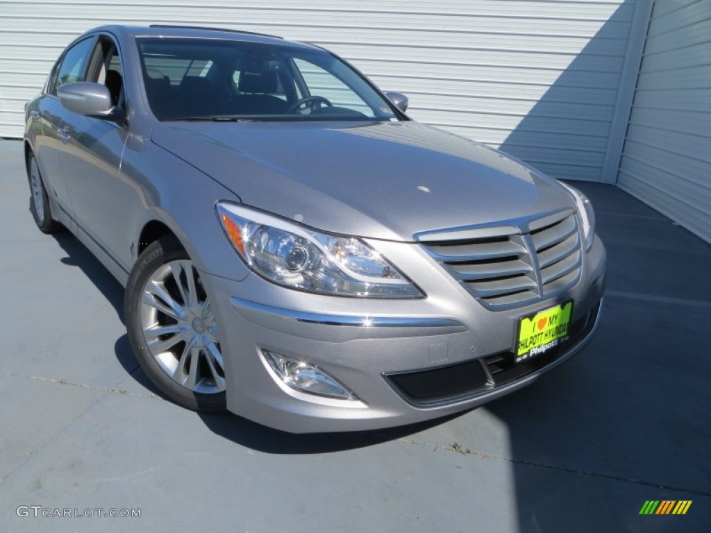 2013 Genesis 3.8 Sedan - Titanium Gray Metallic / Jet Black photo #1