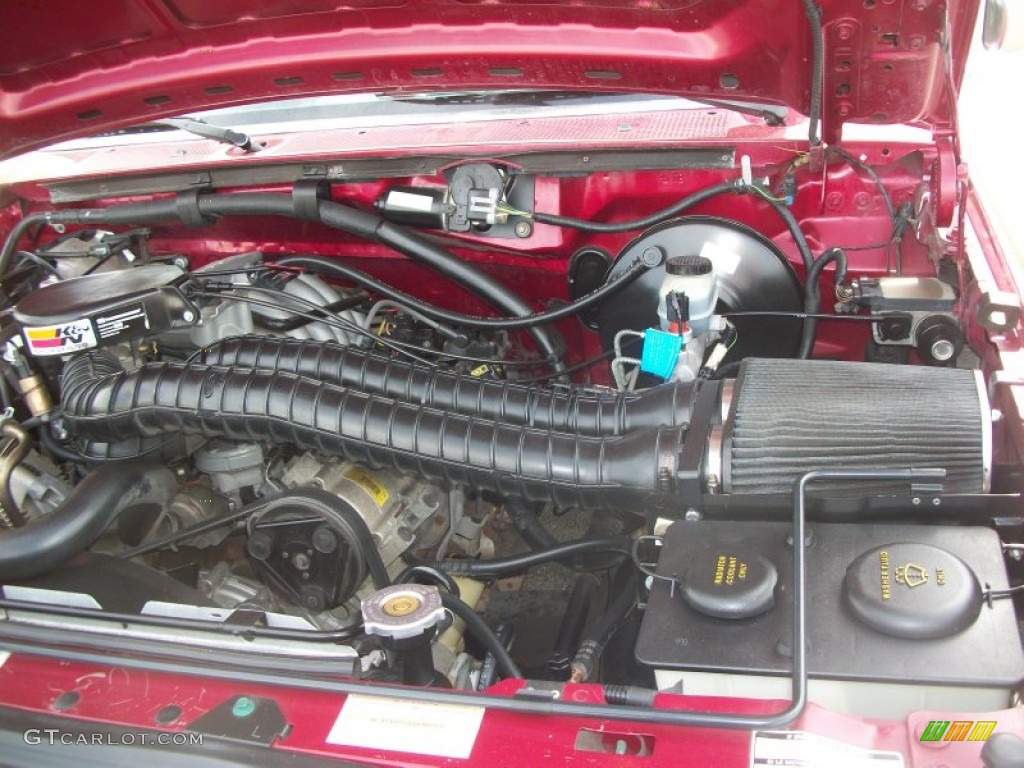 1995 F150 XLT Extended Cab 4x4 - Electric Currant Red Pearl / Gray photo #28